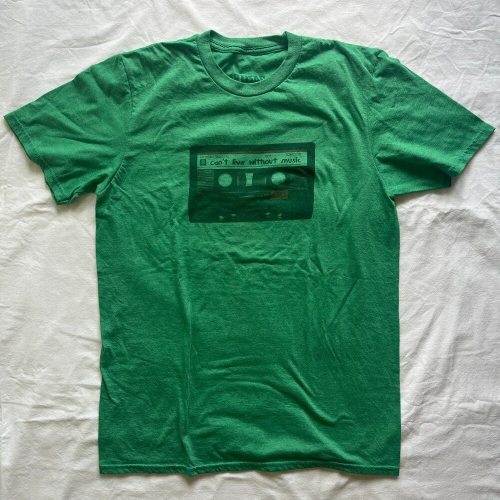 Soft Graphic Tee: "Can't Live Without Music"